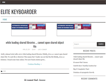 Tablet Screenshot of elitekeyboarder.com